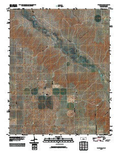 Kismet SW Kansas Historical topographic map, 1:24000 scale, 7.5 X 7.5 Minute, Year 2010