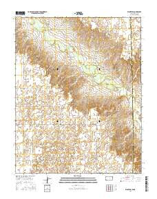 Kismet SW Kansas Current topographic map, 1:24000 scale, 7.5 X 7.5 Minute, Year 2016