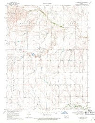La Crosse NW Kansas Historical topographic map, 1:24000 scale, 7.5 X 7.5 Minute, Year 1968