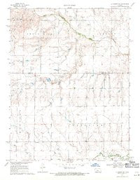La Crosse NW Kansas Historical topographic map, 1:24000 scale, 7.5 X 7.5 Minute, Year 1968