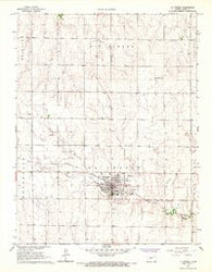 La Crosse Kansas Historical topographic map, 1:24000 scale, 7.5 X 7.5 Minute, Year 1966