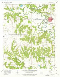 La Cygne Kansas Historical topographic map, 1:24000 scale, 7.5 X 7.5 Minute, Year 1958
