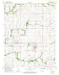 La Harpe Kansas Historical topographic map, 1:24000 scale, 7.5 X 7.5 Minute, Year 1965