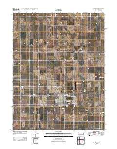 La Crosse Kansas Historical topographic map, 1:24000 scale, 7.5 X 7.5 Minute, Year 2012