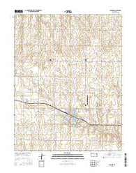 La Crosse Kansas Current topographic map, 1:24000 scale, 7.5 X 7.5 Minute, Year 2015