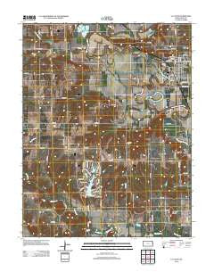 La Cygne Kansas Historical topographic map, 1:24000 scale, 7.5 X 7.5 Minute, Year 2012