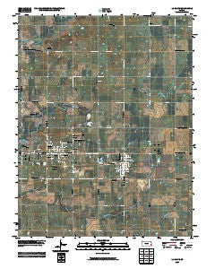 La Harpe Kansas Historical topographic map, 1:24000 scale, 7.5 X 7.5 Minute, Year 2009