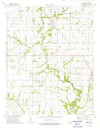 Labette Kansas Historical topographic map, 1:24000 scale, 7.5 X 7.5 Minute, Year 1974