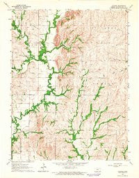 Laclede Kansas Historical topographic map, 1:24000 scale, 7.5 X 7.5 Minute, Year 1964