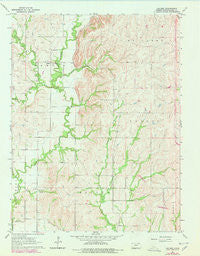 Laclede Kansas Historical topographic map, 1:24000 scale, 7.5 X 7.5 Minute, Year 1964
