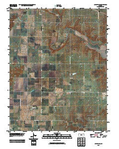 Lafontaine Kansas Historical topographic map, 1:24000 scale, 7.5 X 7.5 Minute, Year 2009
