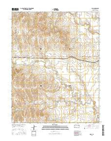 Laird Kansas Current topographic map, 1:24000 scale, 7.5 X 7.5 Minute, Year 2015