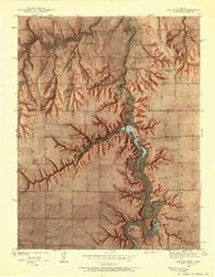 Lake Mc Bride Kansas Historical topographic map, 1:24000 scale, 7.5 X 7.5 Minute, Year 1939