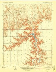 Lake Mc Bride Kansas Historical topographic map, 1:31680 scale, 7.5 X 7.5 Minute, Year 1942