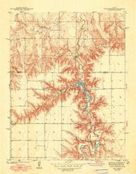 Lake Mc Bride Kansas Historical topographic map, 1:31680 scale, 7.5 X 7.5 Minute, Year 1942
