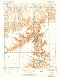 Lake Mc Bride Kansas Historical topographic map, 1:24000 scale, 7.5 X 7.5 Minute, Year 1939