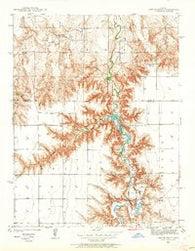Lake Mc Bride Kansas Historical topographic map, 1:24000 scale, 7.5 X 7.5 Minute, Year 1939