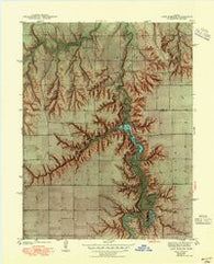 Lake Mc Bride Kansas Historical topographic map, 1:31680 scale, 7.5 X 7.5 Minute, Year 1942