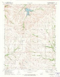 Lake Wabaunsee Kansas Historical topographic map, 1:24000 scale, 7.5 X 7.5 Minute, Year 1971