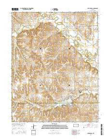 Lake Kahola Kansas Current topographic map, 1:24000 scale, 7.5 X 7.5 Minute, Year 2015