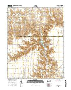 Lake Scott Kansas Current topographic map, 1:24000 scale, 7.5 X 7.5 Minute, Year 2015