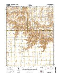 Lake Scott NE Kansas Current topographic map, 1:24000 scale, 7.5 X 7.5 Minute, Year 2015
