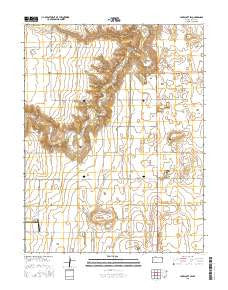 Lake Scott SW Kansas Current topographic map, 1:24000 scale, 7.5 X 7.5 Minute, Year 2015