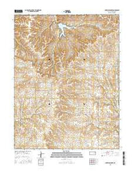 Lake Wabaunsee Kansas Current topographic map, 1:24000 scale, 7.5 X 7.5 Minute, Year 2015