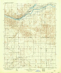 Lakin Kansas Historical topographic map, 1:125000 scale, 30 X 30 Minute, Year 1900