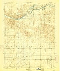 Lakin Kansas Historical topographic map, 1:125000 scale, 30 X 30 Minute, Year 1900