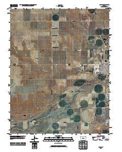 Lakin Kansas Historical topographic map, 1:24000 scale, 7.5 X 7.5 Minute, Year 2010