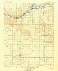 Lakin Kansas Historical topographic map, 1:125000 scale, 30 X 30 Minute, Year 1900