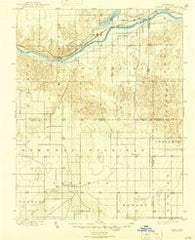 Lakin Kansas Historical topographic map, 1:125000 scale, 30 X 30 Minute, Year 1900