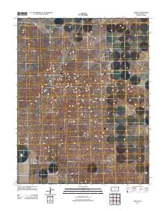 Lakin SE Kansas Historical topographic map, 1:24000 scale, 7.5 X 7.5 Minute, Year 2012