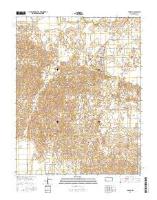 Lakin SE Kansas Current topographic map, 1:24000 scale, 7.5 X 7.5 Minute, Year 2015