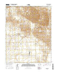 Lakin SW Kansas Current topographic map, 1:24000 scale, 7.5 X 7.5 Minute, Year 2015