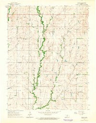 Lamar Kansas Historical topographic map, 1:24000 scale, 7.5 X 7.5 Minute, Year 1964