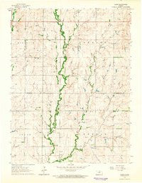 Lamar Kansas Historical topographic map, 1:24000 scale, 7.5 X 7.5 Minute, Year 1964