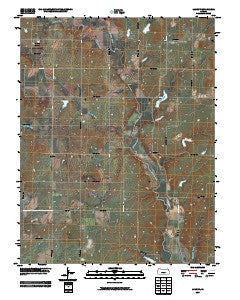 Lamont Kansas Historical topographic map, 1:24000 scale, 7.5 X 7.5 Minute, Year 2009