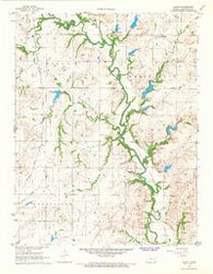Lamont Kansas Historical topographic map, 1:24000 scale, 7.5 X 7.5 Minute, Year 1967