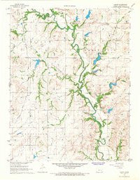 Lamont Kansas Historical topographic map, 1:24000 scale, 7.5 X 7.5 Minute, Year 1967