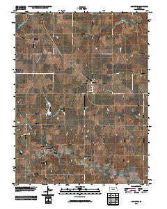 Lancaster Kansas Historical topographic map, 1:24000 scale, 7.5 X 7.5 Minute, Year 2009