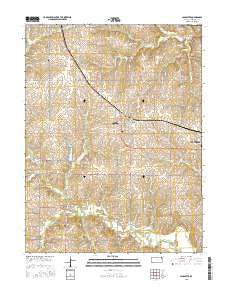 Lancaster Kansas Current topographic map, 1:24000 scale, 7.5 X 7.5 Minute, Year 2015