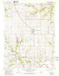 Lancaster Kansas Historical topographic map, 1:24000 scale, 7.5 X 7.5 Minute, Year 1961