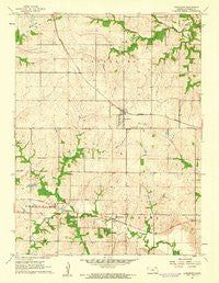 Lancaster Kansas Historical topographic map, 1:24000 scale, 7.5 X 7.5 Minute, Year 1961