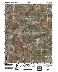 Lane Kansas Historical topographic map, 1:24000 scale, 7.5 X 7.5 Minute, Year 2009