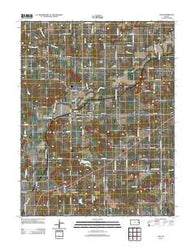 Lane Kansas Historical topographic map, 1:24000 scale, 7.5 X 7.5 Minute, Year 2012