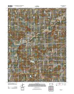 Lane Kansas Historical topographic map, 1:24000 scale, 7.5 X 7.5 Minute, Year 2012