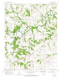 Lane Kansas Historical topographic map, 1:24000 scale, 7.5 X 7.5 Minute, Year 1966