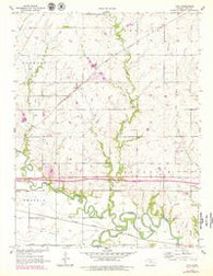 Lang Kansas Historical topographic map, 1:24000 scale, 7.5 X 7.5 Minute, Year 1957